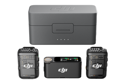 DJI Mic 2 Wireless Microphone System/Recorder for Camera & Smartphone (2TX + 1RX + Charging Case)
