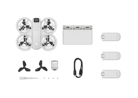 DJI Neo Combo - Palm-Sized 4K Stabilized Video Drone with 3 Batteries