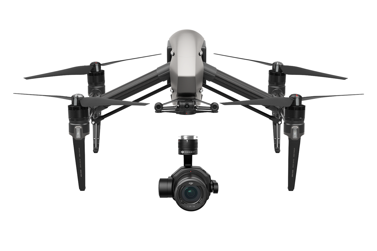 DJI Inspire 2 Advanced Combo with Zenmuse X7, Apple ProRes, CinemaDNG Licenses (NO BATTERIES)