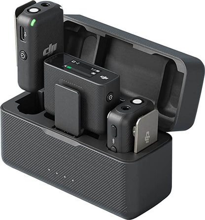 DJI Mic (2TX+1RX+Charging Case) Microphone 250m (820 ft.) Range 15-Hour Battery